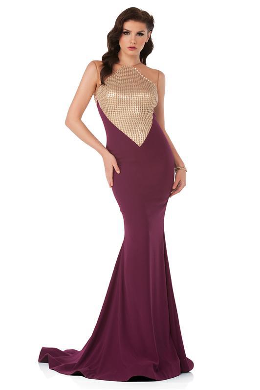 Prom Dresses Long Metallic Evening Formal Prom Dress Purple