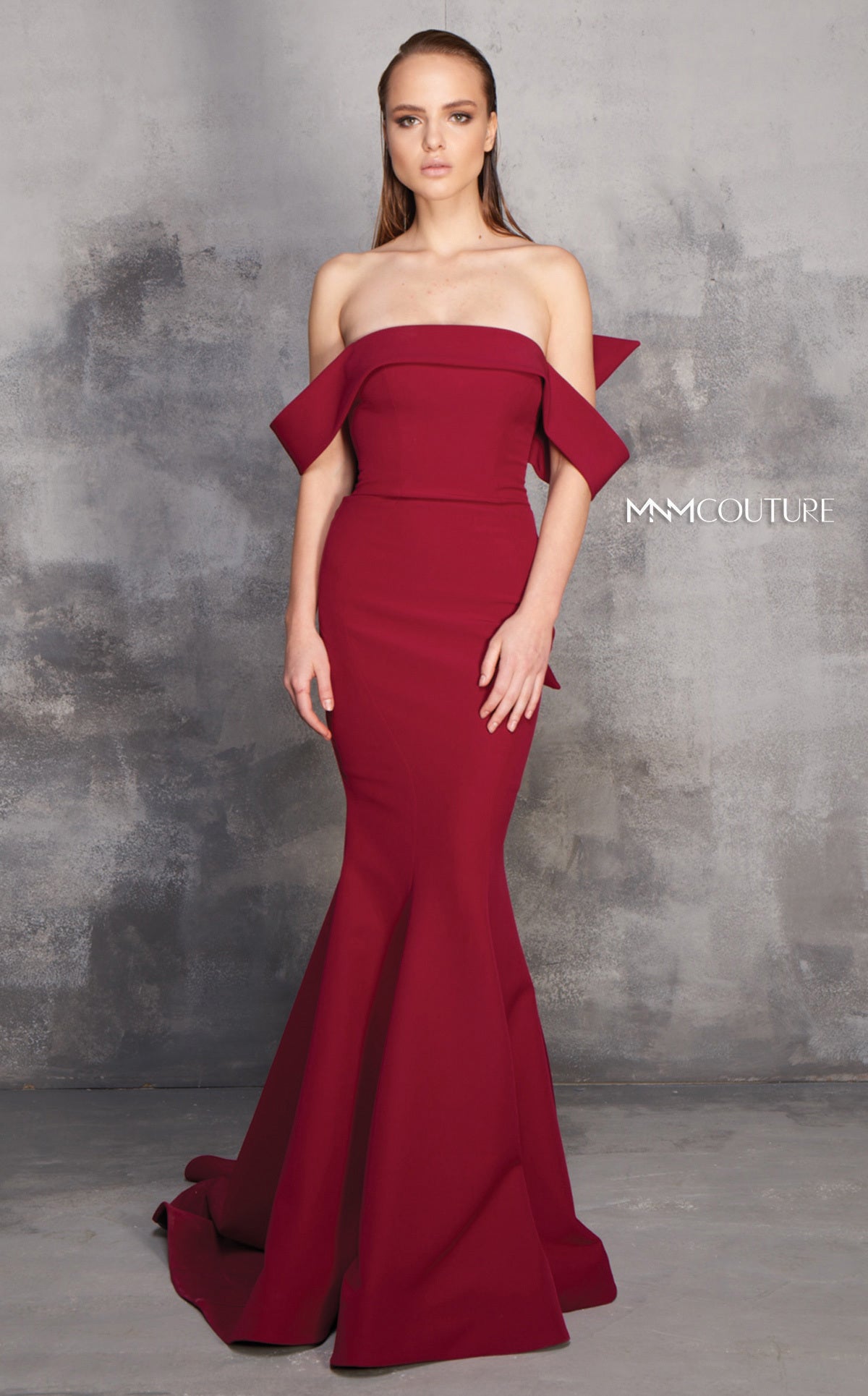 MNM Couture N0145 Long Evening Gown Mermaid Ruffle Formal Dress