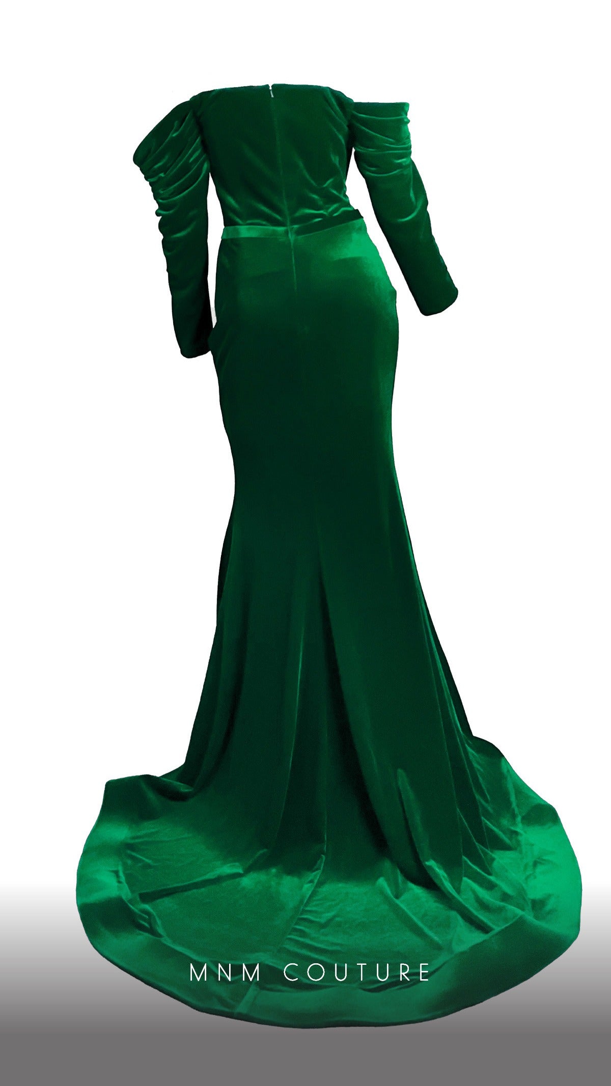MNM Couture Off-Shoulder Velvet Mermaid Gown N0230A