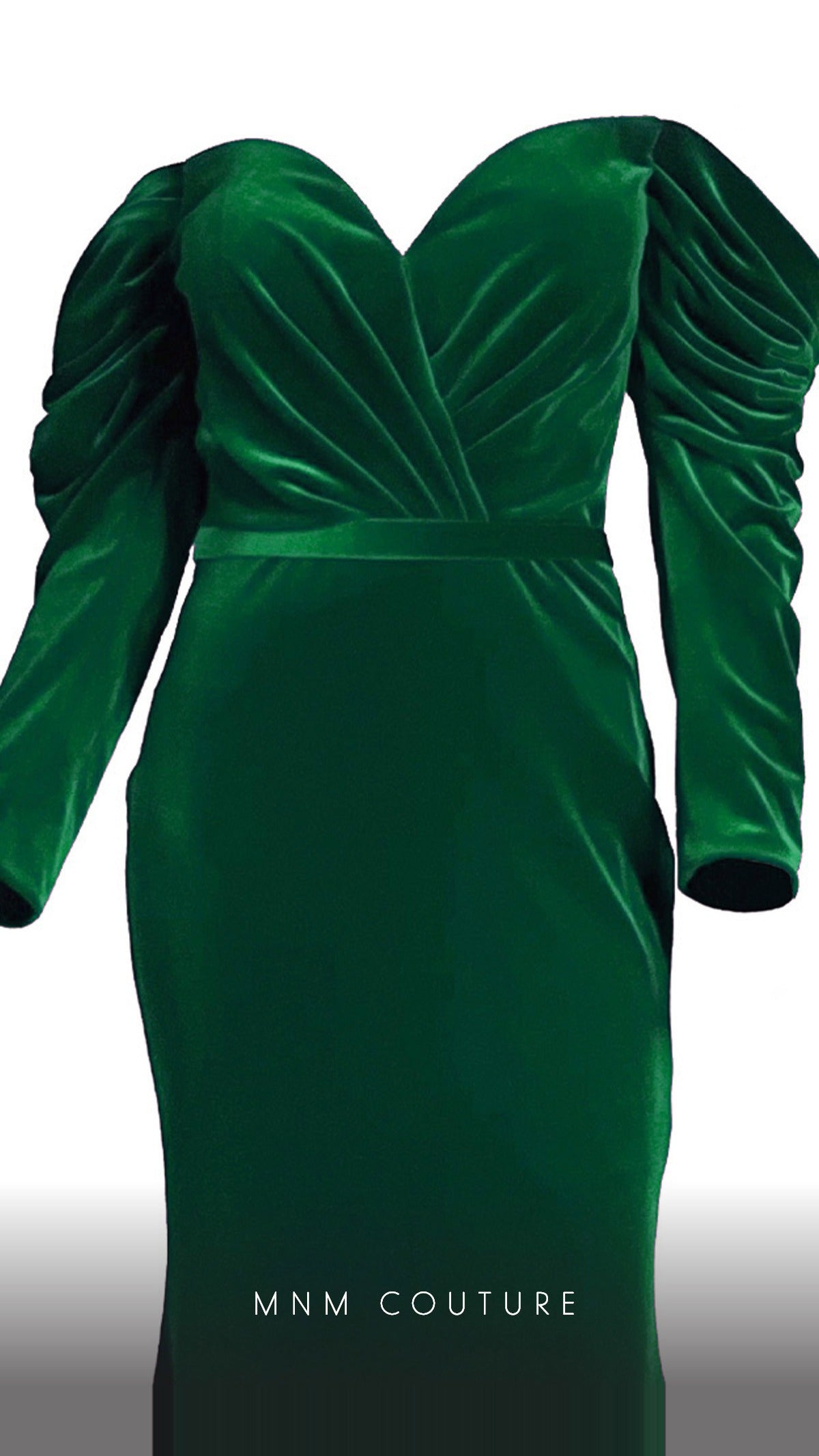 MNM Couture Off-Shoulder Velvet Mermaid Gown N0230A