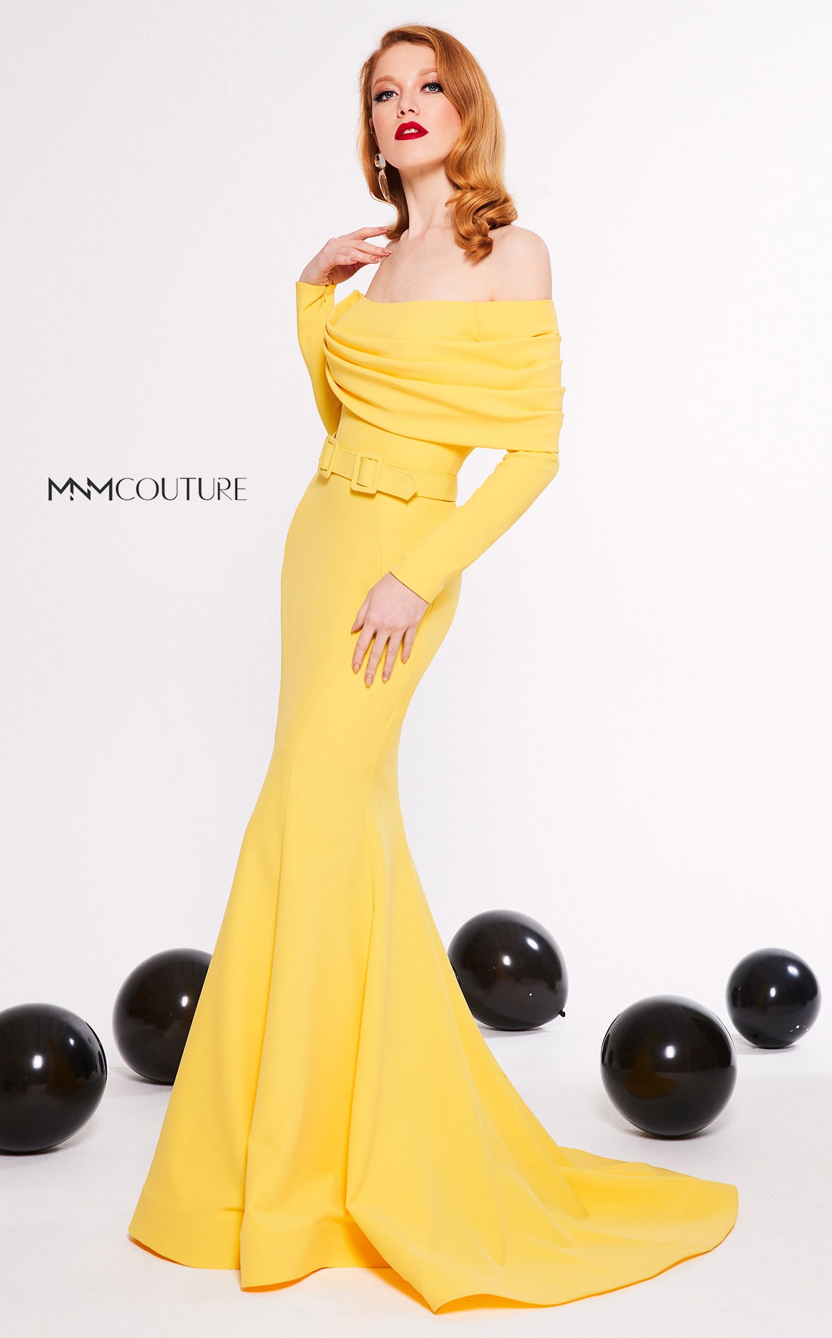 MNM Couture N0324 Fitted Long Formal Mermaid Evening Dress