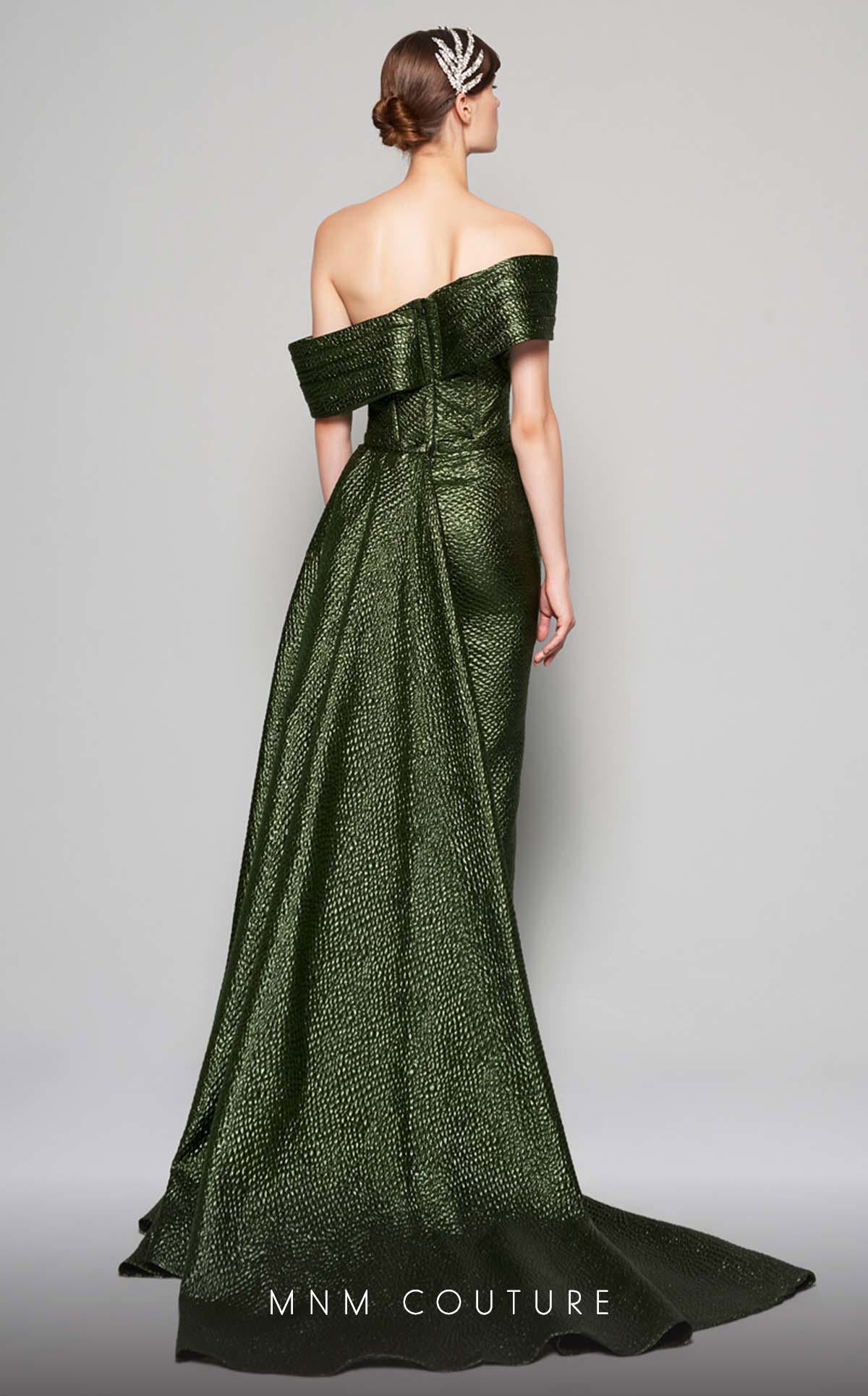 MNM Couture N0356 Fitted Long Formal Slit Evening Prom Dress