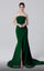 Formal Dresses Long Fitted Formal Evening Slit Mermaid Dress  Green