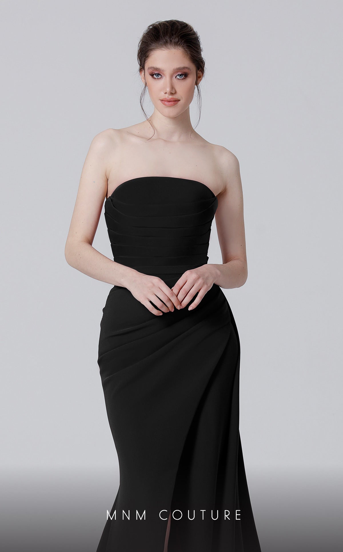 MNM Couture N0464 Long Fitted Formal Evening Slit Mermaid Dress