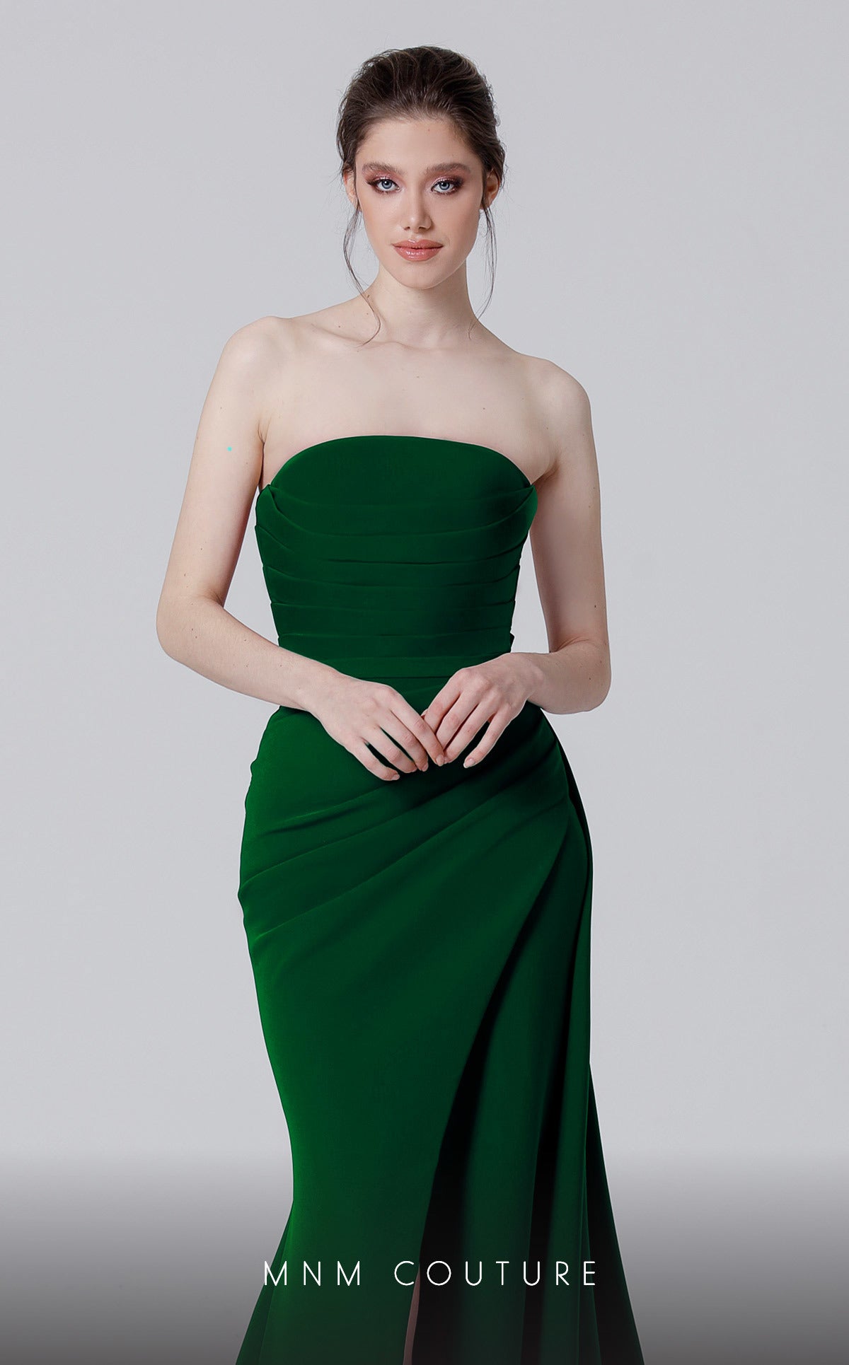 MNM Couture N0464 Long Fitted Formal Evening Slit Mermaid Dress