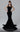 Formal Dresses Fitted Long Formal Pleated Velvet Evening Dress Black