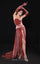 Formal Dresses Long Formal Fitted Velvet Evening Dress Pink