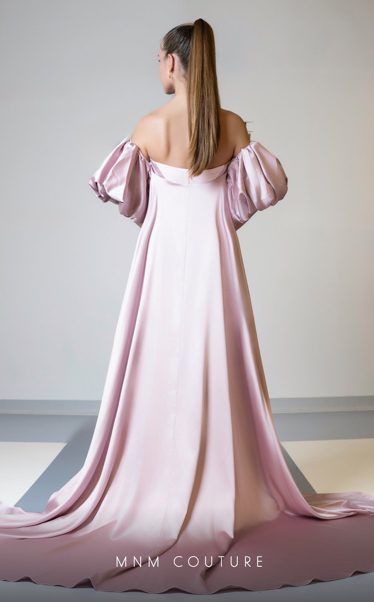 MNM Couture N0526A Long Fitted Overskirt Mermaid Formal Dress
