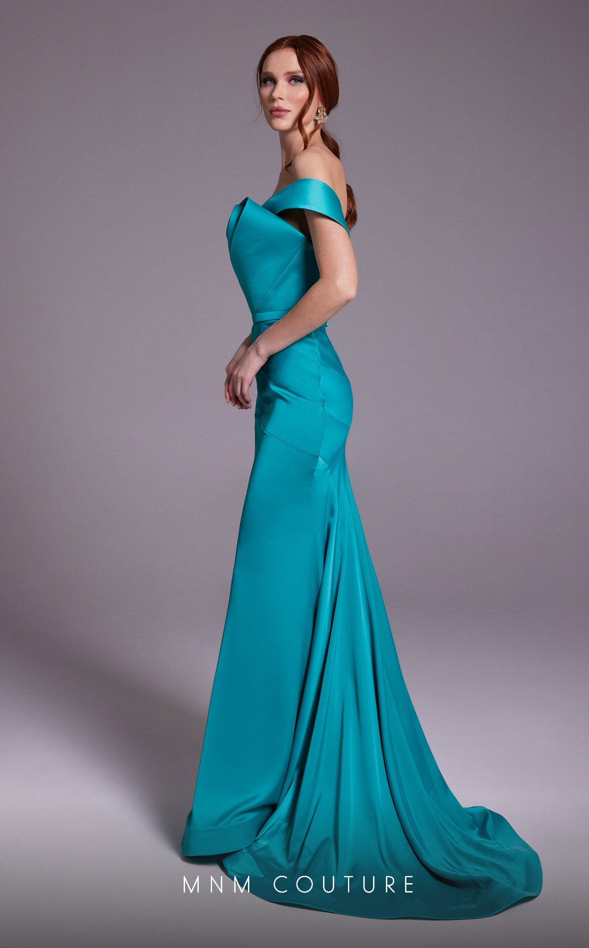 MNM Couture N0543 Fitted Evening Gown Long Formal Dress
