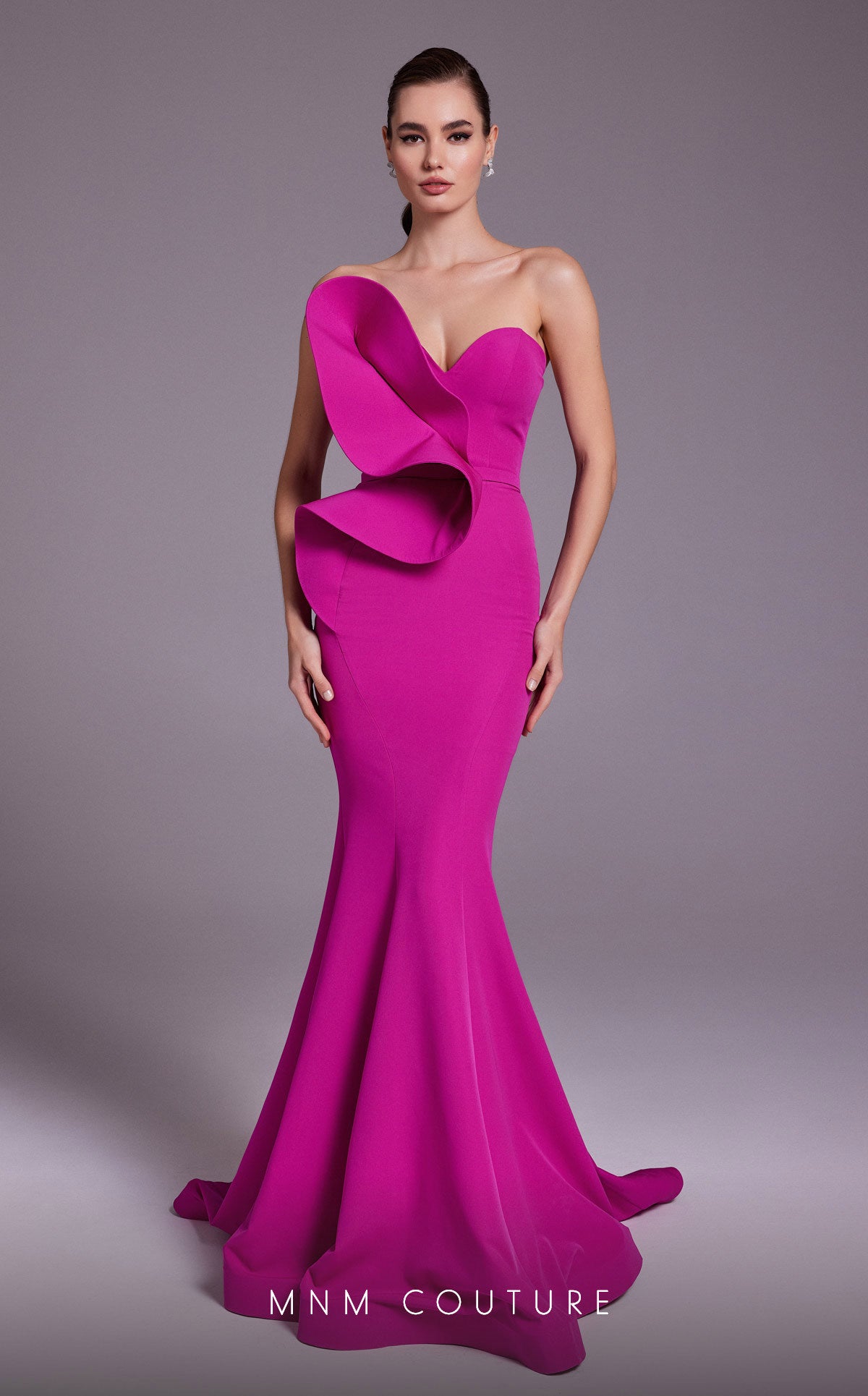 MNM Couture N0548 Long Formal Evening Fitted Mermaid Dress