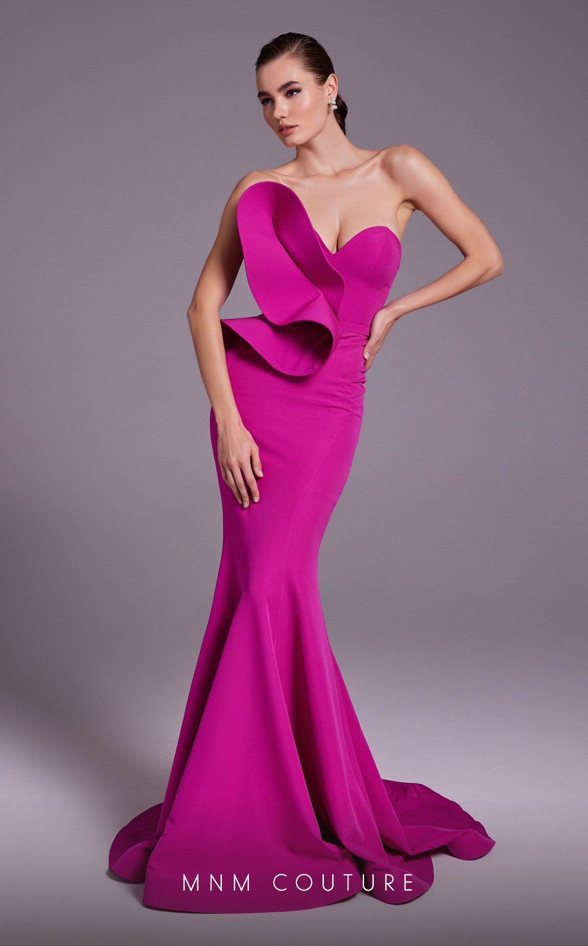 MNM Couture N0548 Long Formal Evening Fitted Mermaid Dress