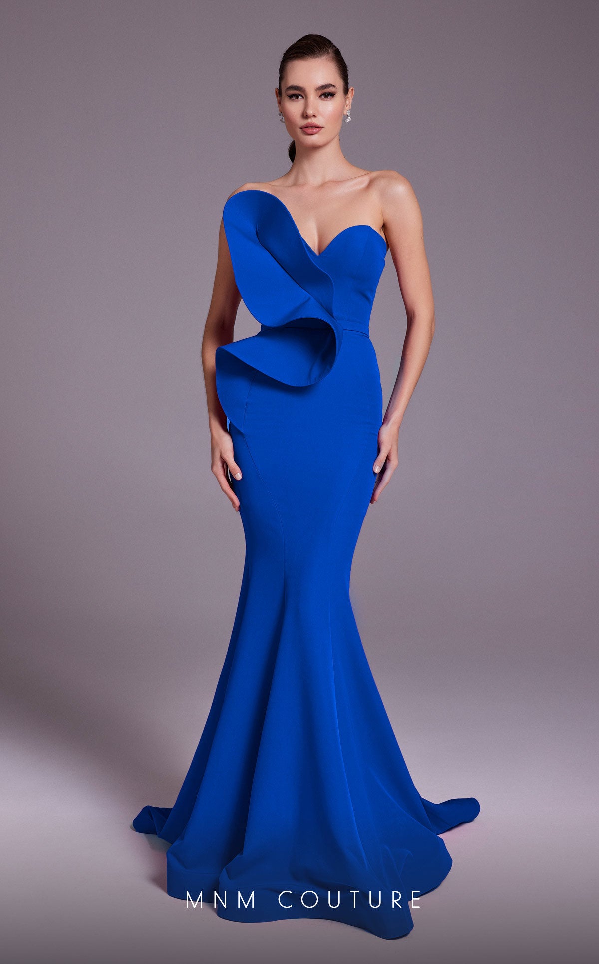 MNM Couture N0548 Long Formal Evening Fitted Mermaid Dress