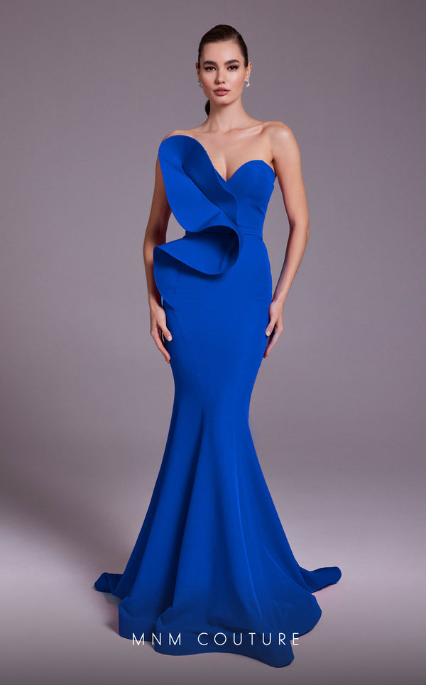 MNM Couture N0548 Long Formal Evening Fitted Mermaid Dress