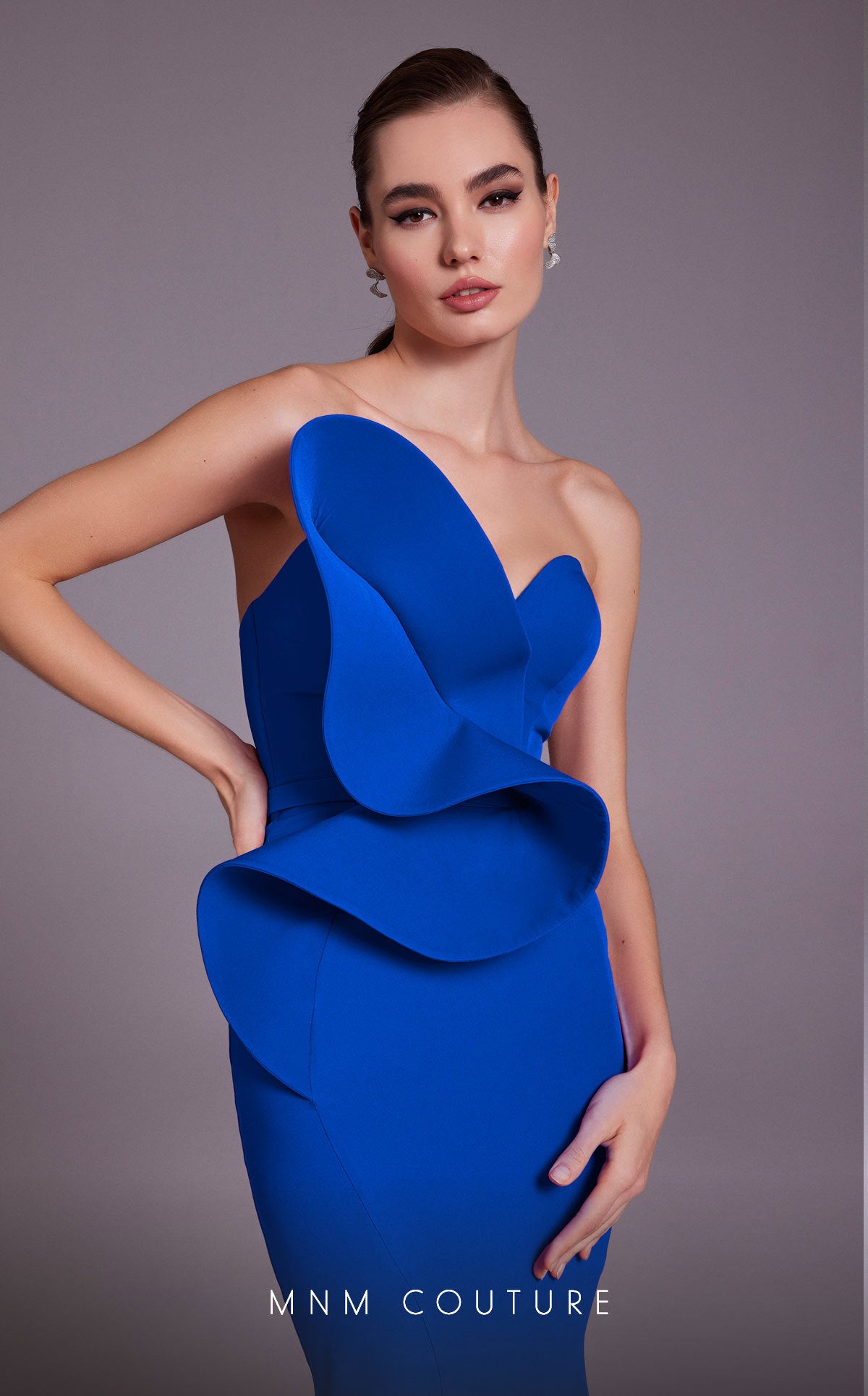 MNM Couture N0548 Long Formal Evening Fitted Mermaid Dress