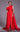 Formal Dresses Fitted Overskirt Long Slit Formal Dress Red