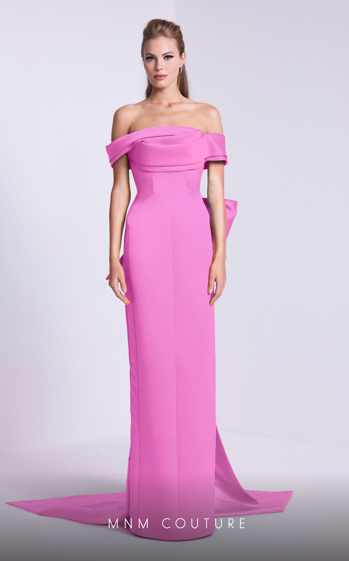 Prom Dresses Long Formal Fitted Pleated Prom Dress Pink