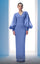 Formal Dresses Beaded Long Sleeve Formal Pleated Evening Dress Blue