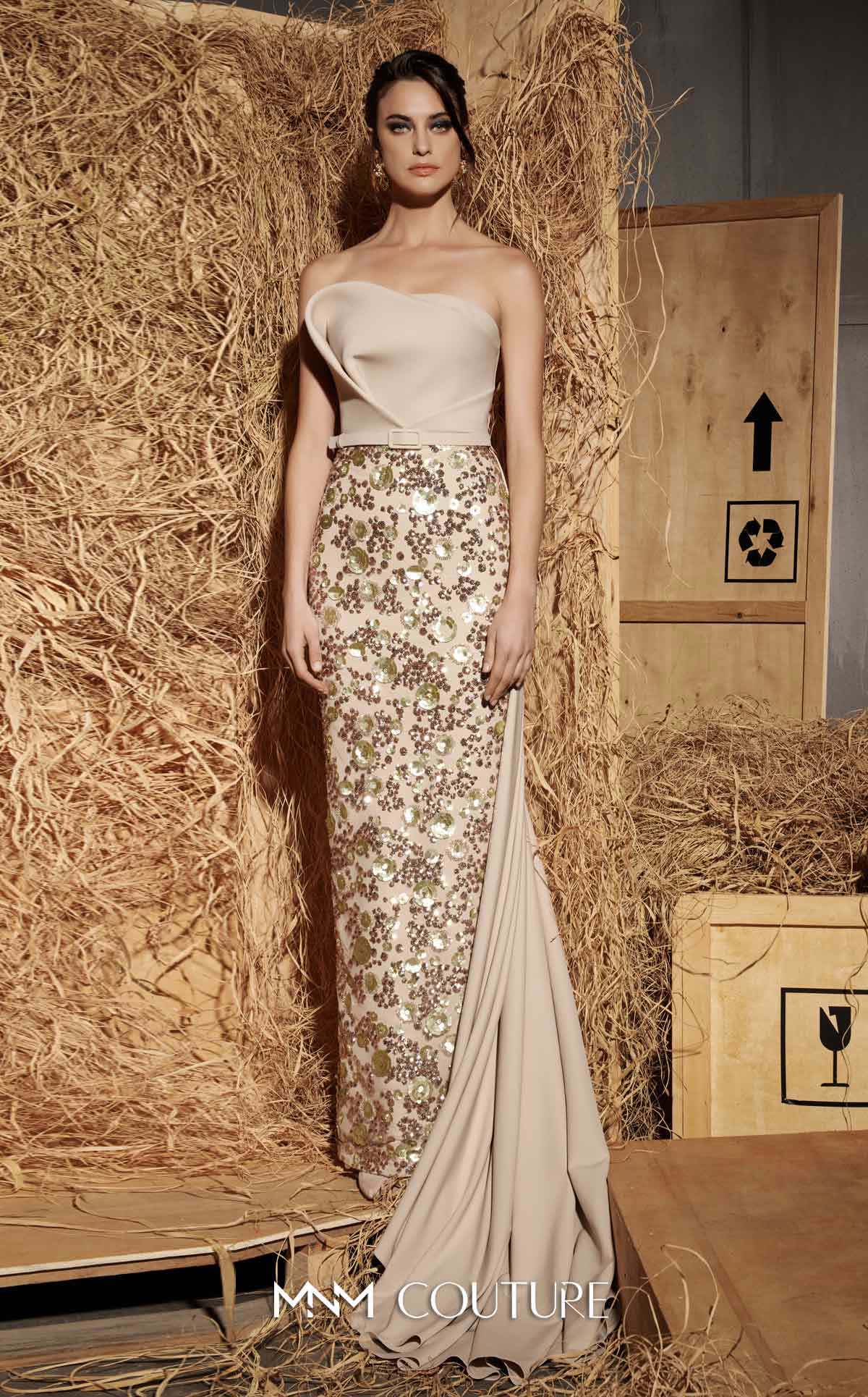 MNM Couture N0645 Fitted Long Formal Prom Dress