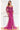Formal Dresses Fitted Slit Long Beaded Evening Formal Dress Fuchsia