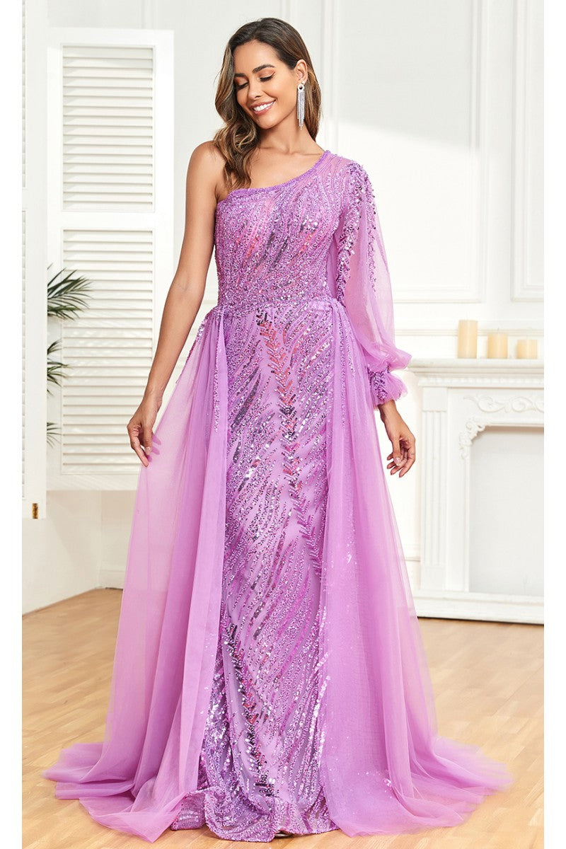High Couture NR2329 Overskirt Long Formal Evening Dress
