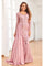 Formal Dresses Formal Beaded Evening Long Dress Pink