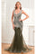 Formal Dresses Fitted Long Formal Evening Dress Army Green