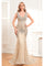 Formal Dresses Fitted Long Formal Evening Dress Nude