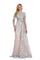 Formal Dresses Long Beaded Formal Evening Overskit Dress Rose