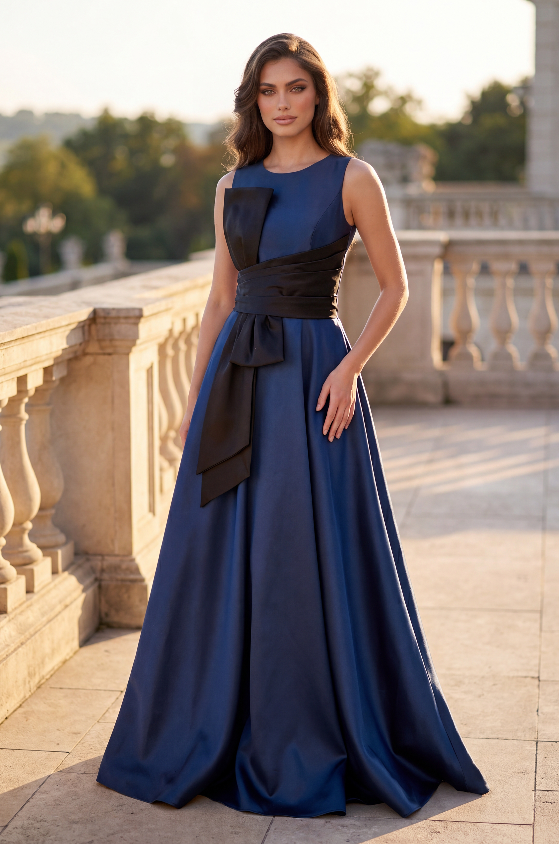 The Dress Outlet Formal Ball Gown - Sleeveless Bateau Neckline - Eggplant