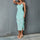 Cocktail Dresses Midi Spaghetti Strap Cocktail Dress Green