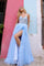 Prom Dresses Long Prom Ruffle Dress Aqua Blue
