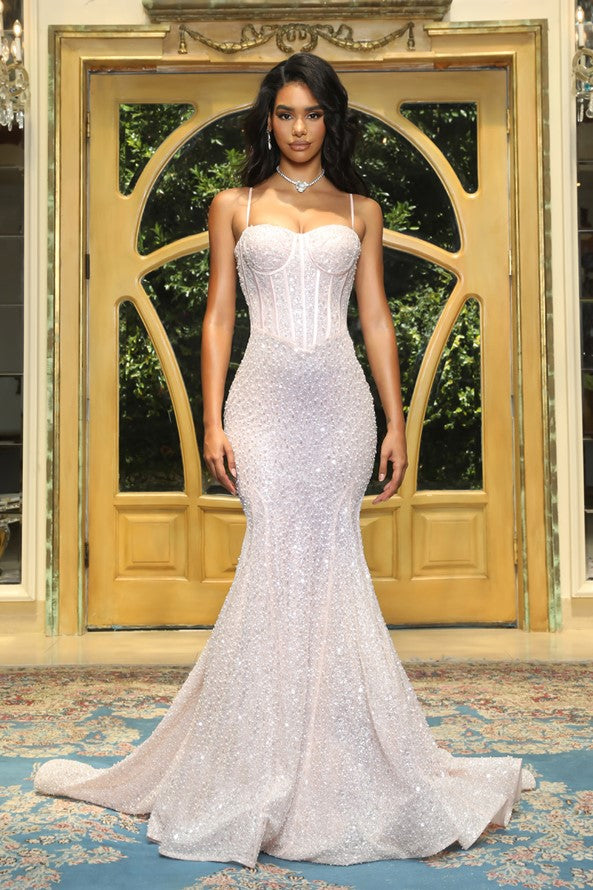 Portia and Scarlett PS22036 Long Prom Sequin Formal Dress The Dress Outlet Portia and Scarlett PS22036 Long Prom Sequin Formal Dress The Dress Outlet