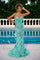 Prom Dresses Long Strapless Mermaid Prom Dress Seafoam Ivory