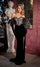 Prom Dresses Long Lace Velvet Formal Prom Dress  Black