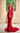 Prom Dresses  Long Mermaid Ruched Formal Prom Dress Red