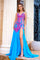 Prom Dresses Fitted Long Prom Formal Dress Blue/Pink