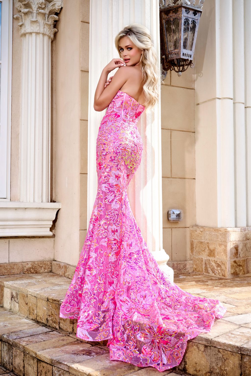 Portia and Scarlett PS24347 Long Beaded Formal Prom Dress
