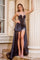 Prom Dresses High Low Formal Overskirt Prom Dress Black