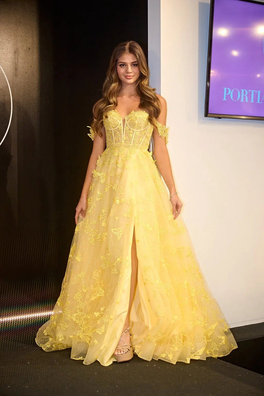 Prom Dresses Long Ball Gown Formal Prom Dress Yellow
