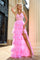 Prom Dresses Beaded Formal Long Prom Dress Pink