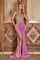 Prom Dresses Two Piece Long Prom Dress Purple