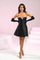 Cocktail Dresses Short Beaded A Line Cocktail Dress Black