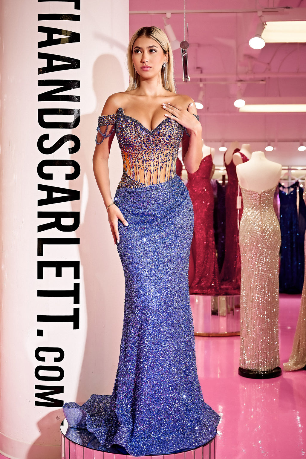 Portia and Scarlett PS24880C Formal Long Prom Dress