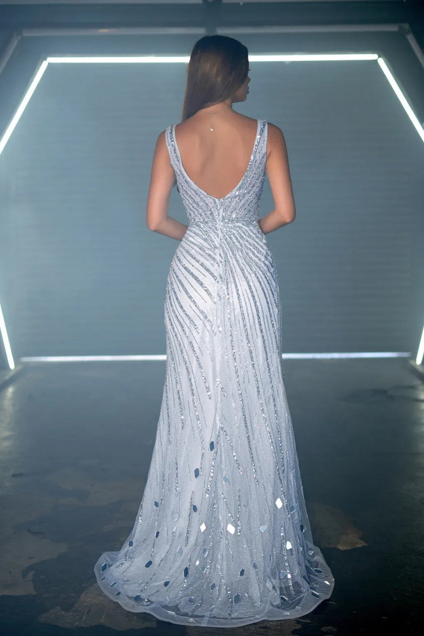 Portia and Scarlett PS24932E Long Beaded Formal Evening Prom Dress