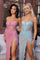 Prom Dresses Prom Long Fitted Lace Formal Beaded Dress Blue