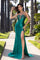 Prom Dresses Glitter Prom Long Formal Fitted Dress Emerald