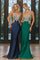 Prom Dresses Fitted Applique Long Formal Beaded Prom Dress Navy