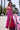 Prom Dresses Fitted Formal Long Beaded Slit Prom Dress Fuchsia