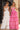 Prom Dresses Two Piece Long Beaded Ball Gown Prom Dress Pink