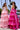 Prom Dresses Long Beaded Ball Gown Corset Prom Dress Hot Pink